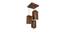 Trikona Brown Solid Wood Cluster Hanging Light (Brown) by Urban Ladder - Design 1 Close View - 916366