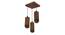 Cedar Brown Solid Wood Cluster Hanging Light (Brown) by Urban Ladder - Design 1 Close View - 916367