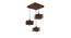 Star Brown Solid Wood Cluster Hanging  Light (Brown) by Urban Ladder - Design 1 Close View - 916368