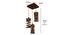 Wiggle Brown Solid Wood Cluster Hanging Light (Brown) by Urban Ladder - Design 1 Close View - 916369