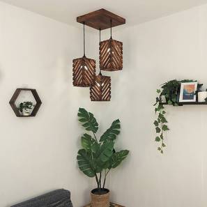 symplify Oblique Brown Solid Wood Cluster Hanging Light-picture-15