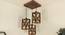 Symmetric Brown Solid Wood Cluster Hanging  Light (Brown) by Urban Ladder - Cross View Design 1 - 916373