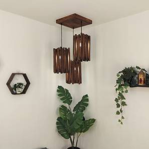symplify Palisade Brown Solid Wood Cluster Hanging Light-picture-10
