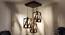 Symmetric Brown Solid Wood Cluster Hanging  Light (Brown) by Urban Ladder - Design 1 Close View - 916405
