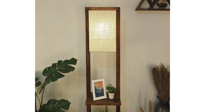 Biped Beige Jute Floor Lamp with Beige Jute Base (Brown) by Urban Ladder - Rear View Design 1 - 916444