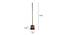 Arc Floor Lamp Base (Brown) by Urban Ladder - Front View Design 1 - 916463