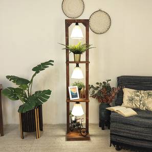 Daffodil Beige Jute Floor Lamp with Beige Jute Base