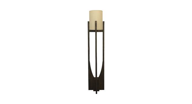 Solitaire Beige Jute Floor Lamp with Beige Jute Base (Brown) by Urban Ladder - Front View Design 1 - 916563