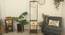 Gabrielle Beige Jute Floor Lamp with Beige Jute Base (Brown) by Urban Ladder - Rear View Design 1 - 916584