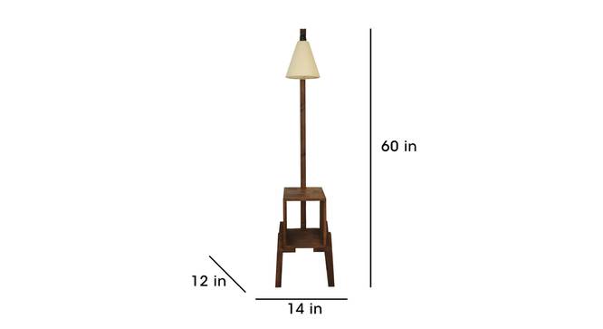 Gerard Beige Jute Floor Lamp with Beige Jute Base (Brown) by Urban Ladder - Front View Design 1 - 916628