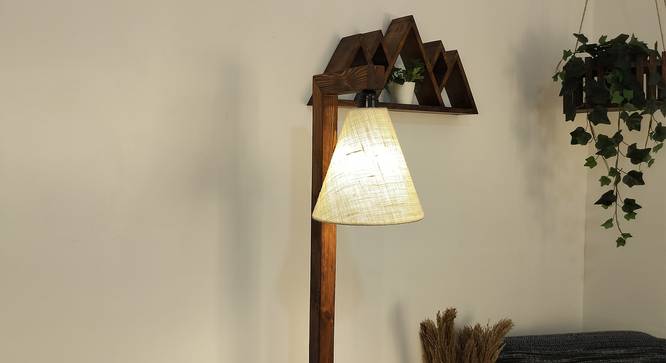 Henry Beige Jute Floor Lamp with Beige Jute Base (Brown) by Urban Ladder - Rear View Design 1 - 916702