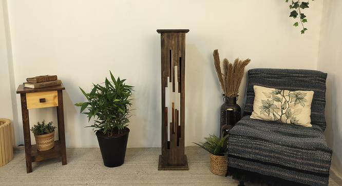 Disperse Beige Floor Lamp with Beige Base (Brown) by Urban Ladder - Front View Design 1 - 916724