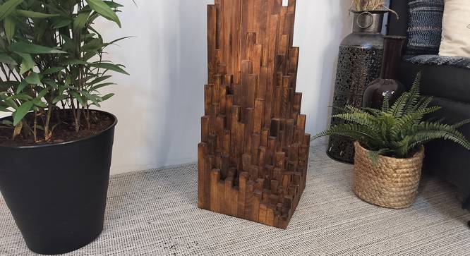 Emanate Beige Floor Lamp with Beige Base (Brown) by Urban Ladder - Rear View Design 1 - 916727