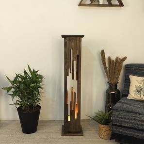 Floor Lamps Design Disperse Beige Floor Lamp with Beige Base (Brown)