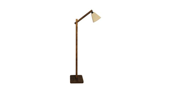 Hinge Beige Jute Floor Lamp with Beige Jute Base (Brown) by Urban Ladder - Cross View Design 1 - 916740