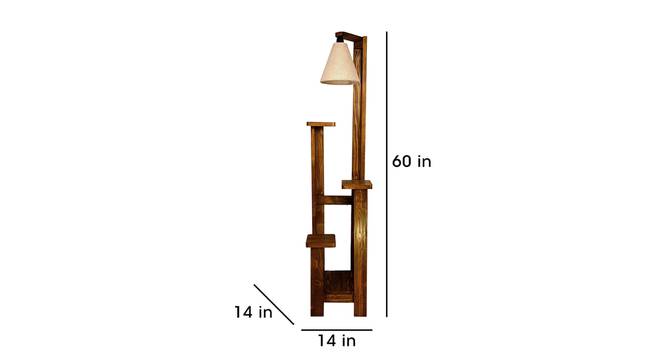 Dorian Beige Jute Floor Lamp with Beige Jute Base (Brown) by Urban Ladder - Cross View Design 1 - 916842