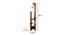 Dorian Beige Jute Floor Lamp with Beige Jute Base (Brown) by Urban Ladder - Cross View Design 1 - 916842
