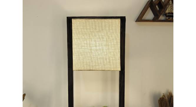 Lyon Beige Solid Wood Floor Lamp with Beige Solid Wood Base (Brown) by Urban Ladder - Front View Design 1 - 916844