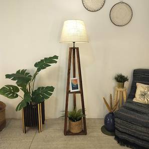 Vantage Beige Jute Floor Lamp with Beige Jute Base