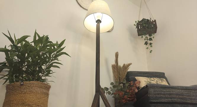 Trinca Beige Jute Floor Lamp with Beige Jute Base (Brown) by Urban Ladder - Cross View Design 1 - 916912