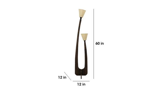 Jasper Beige Jute Floor Lamp with Beige Jute Base (Brown) by Urban Ladder - Front View Design 1 - 916914