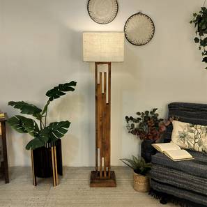 Victoria Beige Jute Floor Lamp with Beige Jute Base-image-35