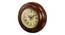 9" Compass Dile Wall Clock (Brown) by Urban Ladder - - 