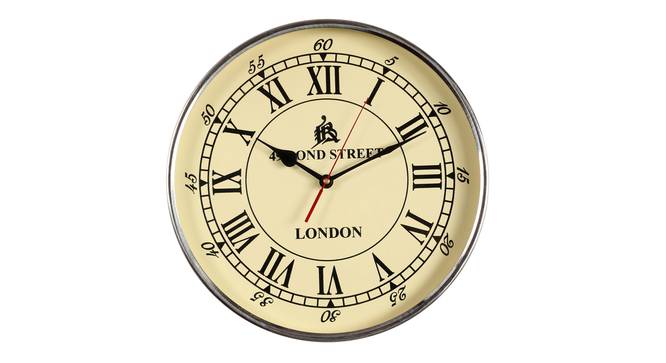 12' SS Ring Wall clock (Silver) by Urban Ladder - - 