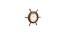 Ship Wheel Wall Clock (Brown) by Urban Ladder - - 