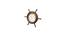 Ship Wheel Wall Clock (Brown) by Urban Ladder - - 