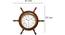Ship Wheel Wall Clock (Brown) by Urban Ladder - - 