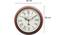 12" Murphy Roman Dile Wall Clock (Brown) by Urban Ladder - - 