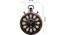 12" Tyre Clock Black Dile Wall Clock (Brown) by Urban Ladder - - 