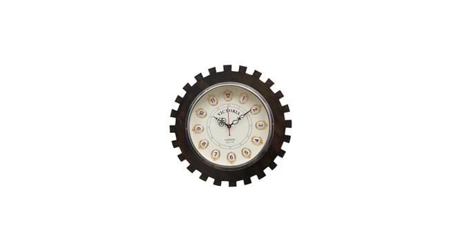 15" Garari Wall Clock (Brown) by Urban Ladder - - 