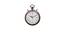 12" Tyre White Roman Dile Wall Clock (Brown) by Urban Ladder - - 