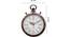 12" Tyre White Roman Dile Wall Clock (Brown) by Urban Ladder - - 