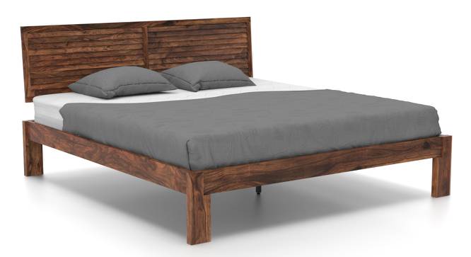 Terence Bed (Teak Finish, King Bed Size) by Urban Ladder - Front View Design 1 - 91745