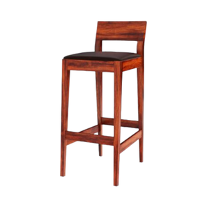 Bar Stools In Pune Design Asher Solid Wood Bar Stool in Honey Colour