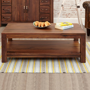 ritanshu enterprises Fonteyn Rectangular Rosewood Coffee Table in Teak Finish-picture-22