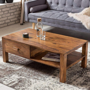 Heron Rectangular Rosewood Coffee Table in Teak Finish-image-2