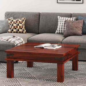 ritanshu enterprises Hevea Square Rosewood Coffee Table in Teak Finish-picture-11