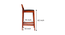 asher Bar Stool. (HONEY Finish) by Urban Ladder - Design 1 Side View - 919277