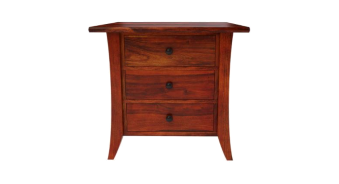 epsilon Bedside Table. (HONEY Finish) by Urban Ladder - Cross View Design 1 - 919278