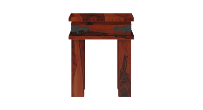 hevea Bedside Table. (Mahogany Finish) by Urban Ladder - Cross View Design 1 - 919283