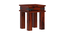 hevea Bedside Table. (Mahogany Finish) by Urban Ladder - Front View Design 1 - 919291