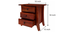 epsilon Bedside Table. (HONEY Finish) by Urban Ladder - Design 1 Side View - 919304