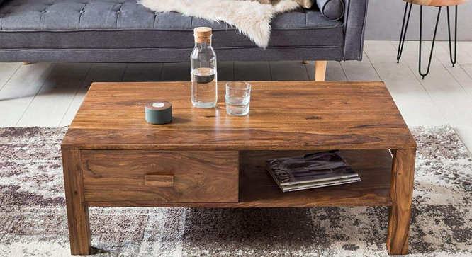 heron Coffee Table. (Teak Finish) by Urban Ladder - Cross View Design 1 - 919314