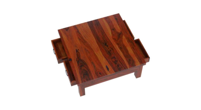 java Coffee Table. (Teak Finish) by Urban Ladder - Cross View Design 1 - 919316