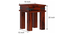 hevea Bedside Table. (Mahogany Finish) by Urban Ladder - Rear View Design 1 - 919322