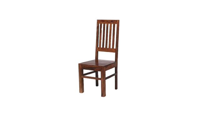 asher Dining Chair. (Teak Finish) by Urban Ladder - Front View Design 1 - 919338